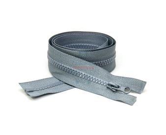 Молния трактор тип 5 80 см цвет №319 светло-серая один бегунок